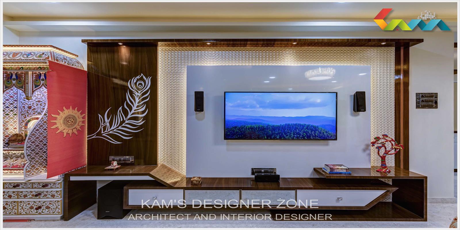 Elegant Living Room with TV Cabinet